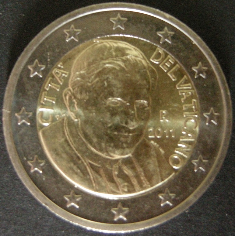(afbeelding voor) 2 Euromunt Vaticaan 2011 BU