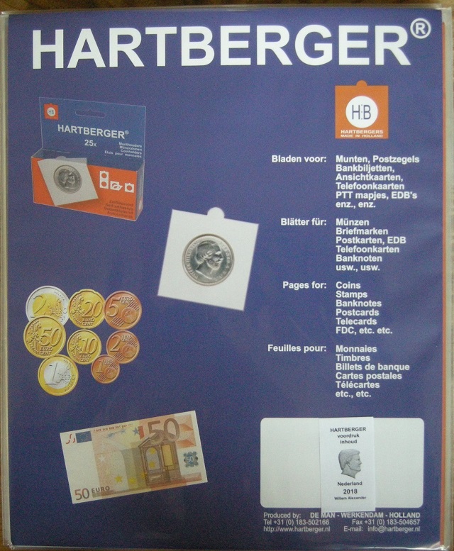 (afbeelding voor) Hartberger uitbreidingsset album 2018 Willem Alexander