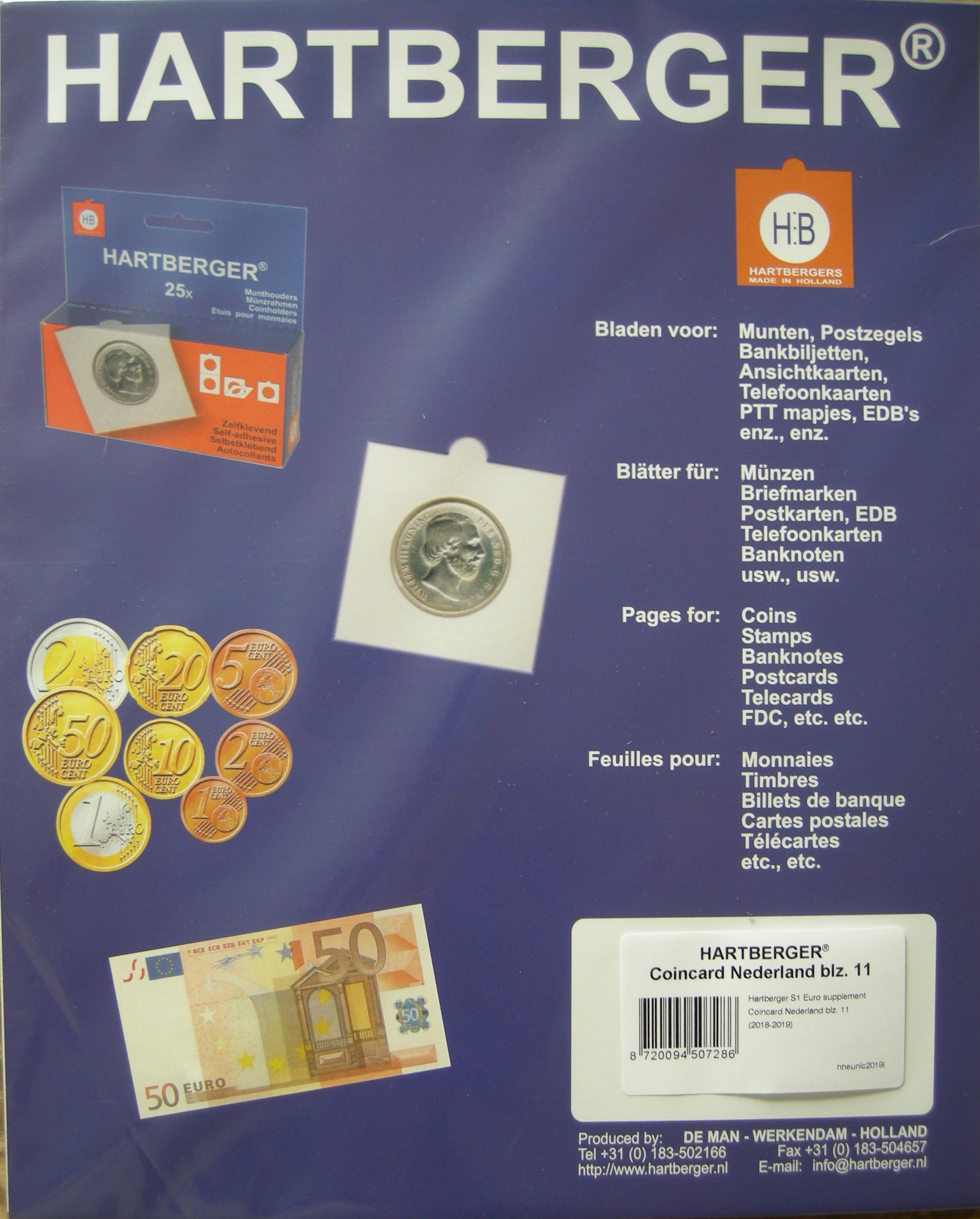 (afbeelding voor) Coincard bladen Nederland 2018-2019 Blad 11