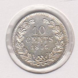(afbeelding voor) 10 cent 1856 FDC-