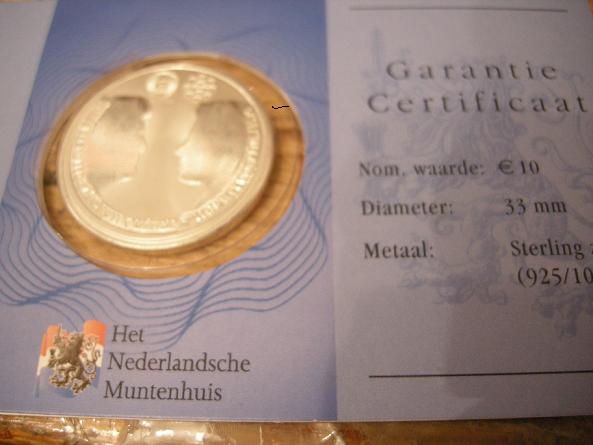 (afbeelding voor) 10 Euromunt Nederland 2002 Coincard HNM