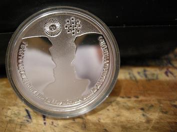 (afbeelding voor) 10 euro Huwelijksmunt Nederland 2002 Proof in capsule