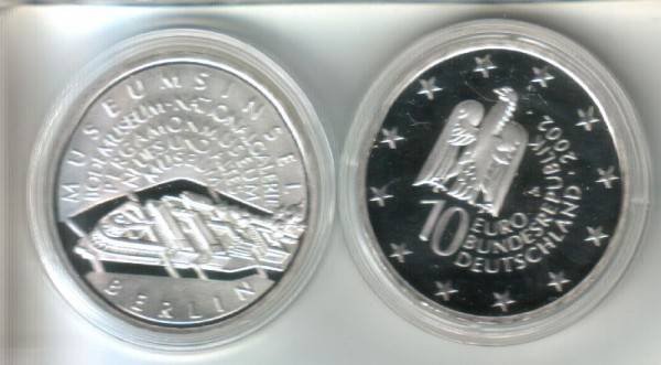 (afbeelding voor) 10 Euro DUITSLAND 2002 A Museumsinsel Proof