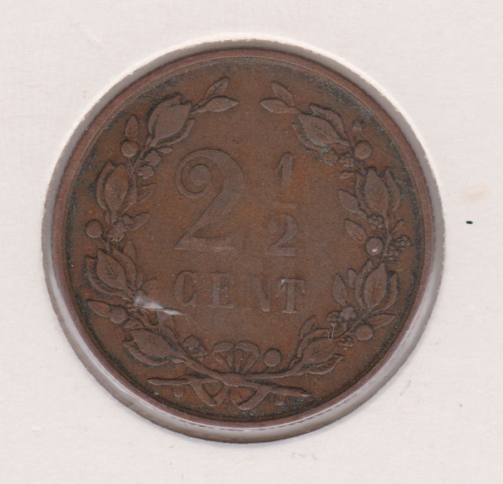 (afbeelding voor) 2,5 Cent 1894 ZF