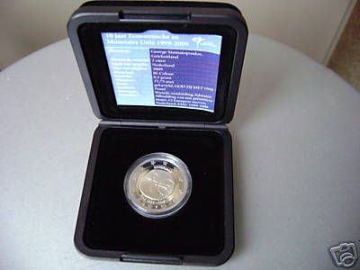 (afbeelding voor) 2 EURO Nederland EMU PROOF IN CASSETTE. OPLAGE 1500 STUKS