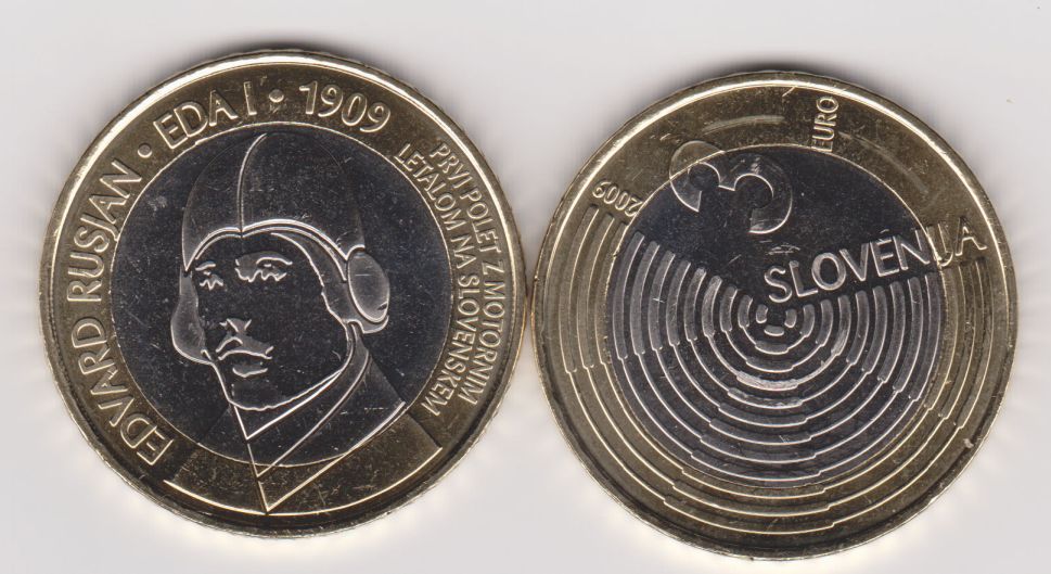 (afbeelding voor) 3 Euromunt Slovenië 2009 UNC