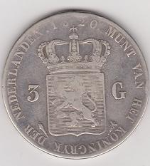 3 Gulden munt 1820 ZF-