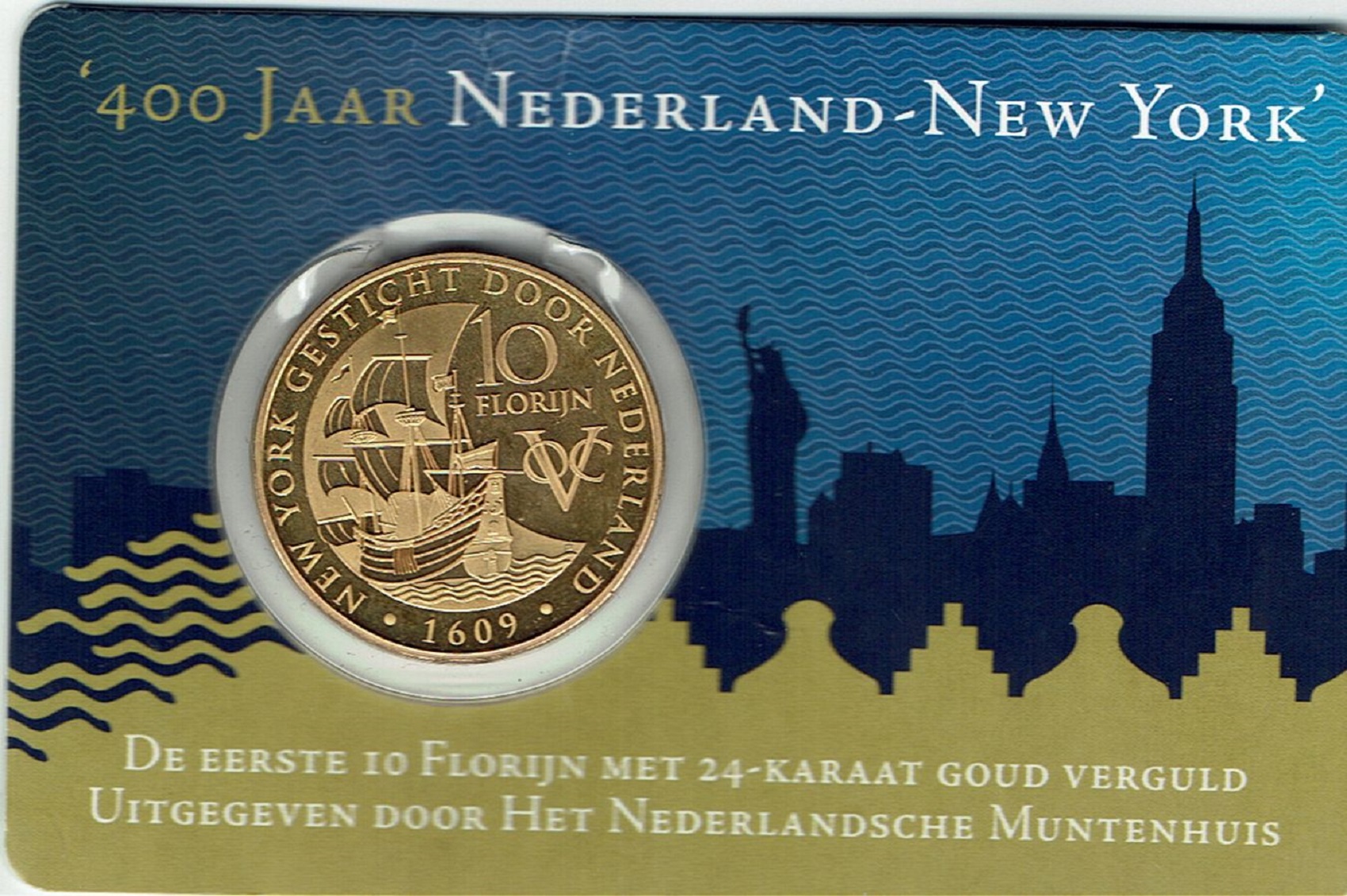 (afbeelding voor) Coincard 400 jaar Nederland - New York