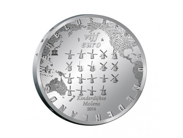 (Bild für) 5 Euromunt Nederland Het Molen vijfje 2014 UNC