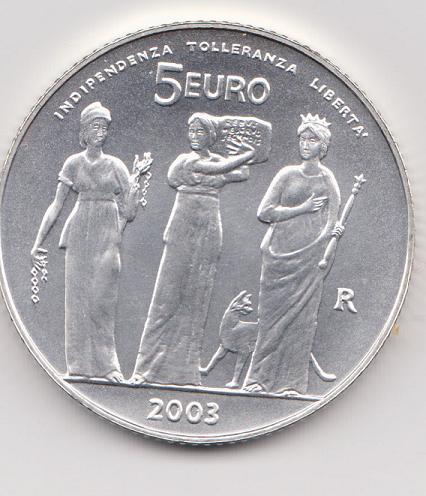 (afbeelding voor) 5 Euromunt San Marino 2003 UNC
