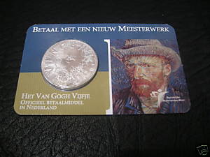 5 Euro van Gogh Nederland 2003 in coincard (afbeelding voor) 5 Euro van Gogh Nederland 2003 in coincard