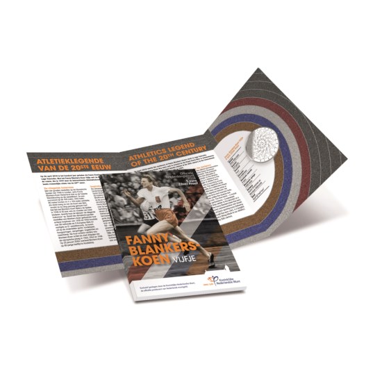 (afbeelding voor) Nederland 2018 5 Euro Fanny Blankers zilver proof