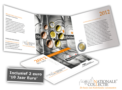 (afbeelding voor) BU set Nederland 2012 Inclusif 2 euro Dutch 10 year euro