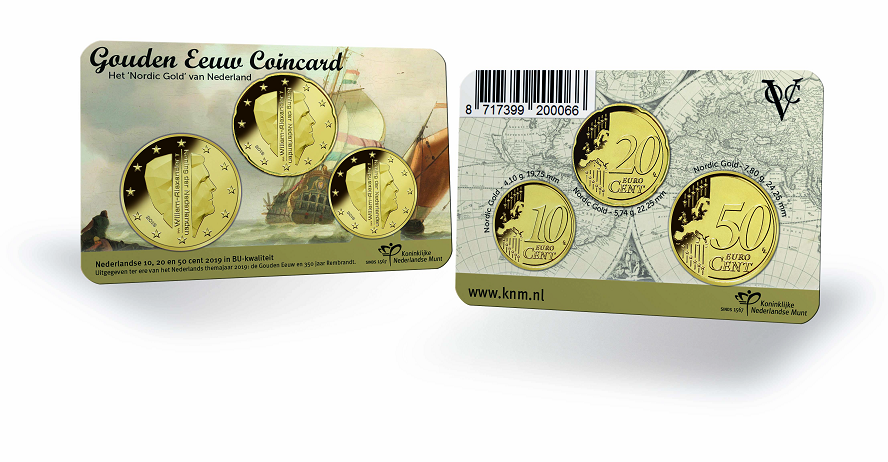(afbeelding voor) Coincard Nederland 2019 De Gouden Eeuw