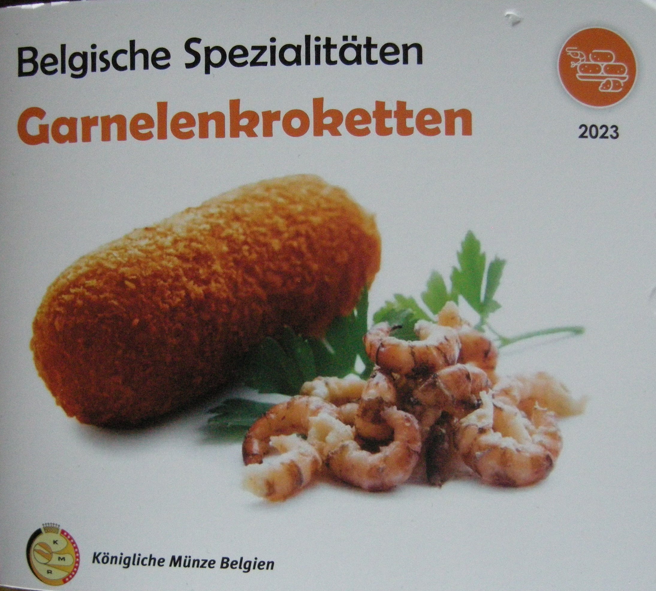 (afbeelding voor) BU set World Money Fair Belgie 2023 Garnalen kroket