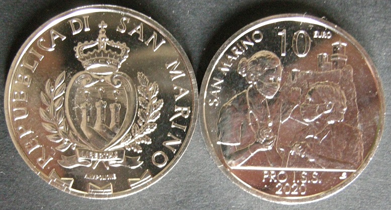 (afbeelding voor) 10 Euromunt San Marino 2020 Pro ISS - UNC