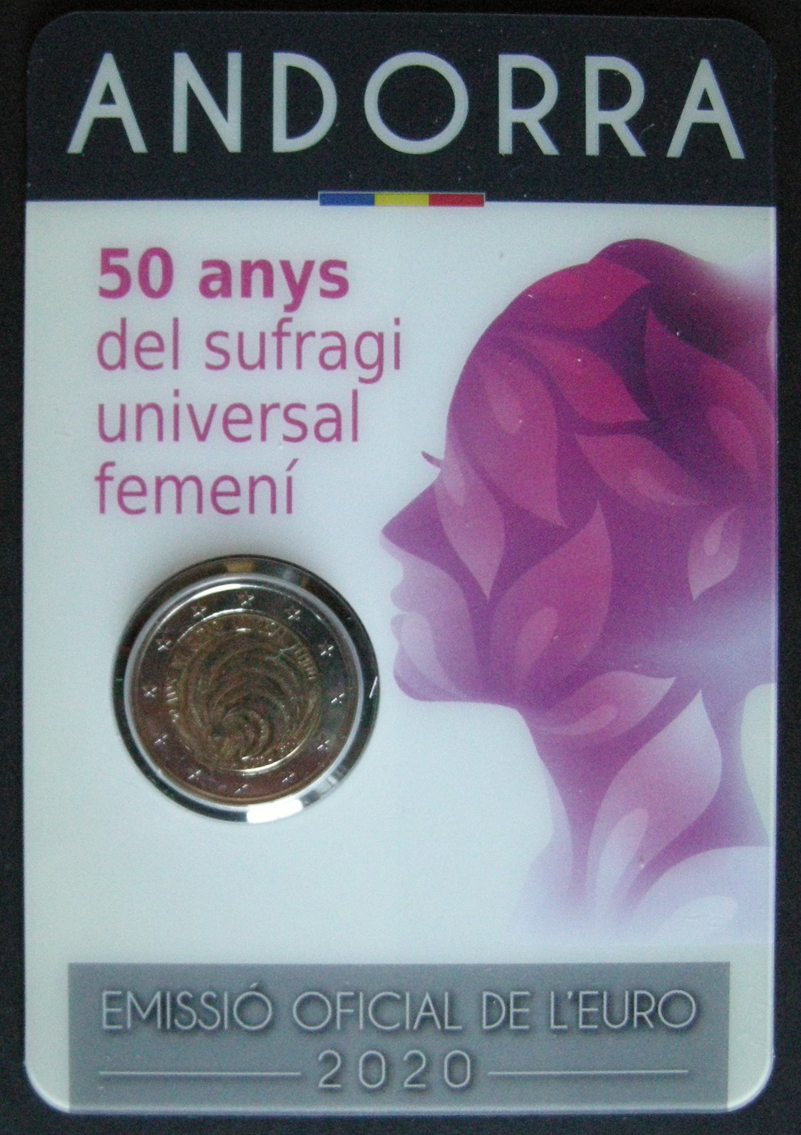 (afbeelding voor) 2 euromunt 2020 - 50 jaar vrouwen kiesrecht in blister