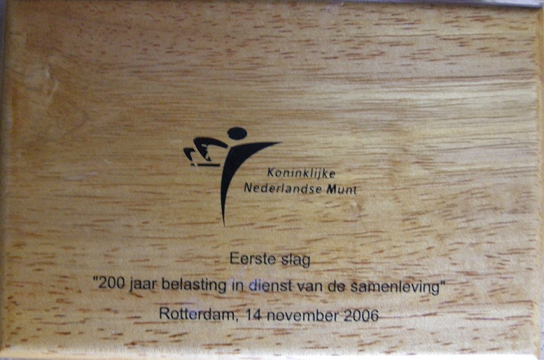 (afbeelding voor) 5 Euromunt Nederland 2006 Belastingdienst Zilver Proof 1E slag