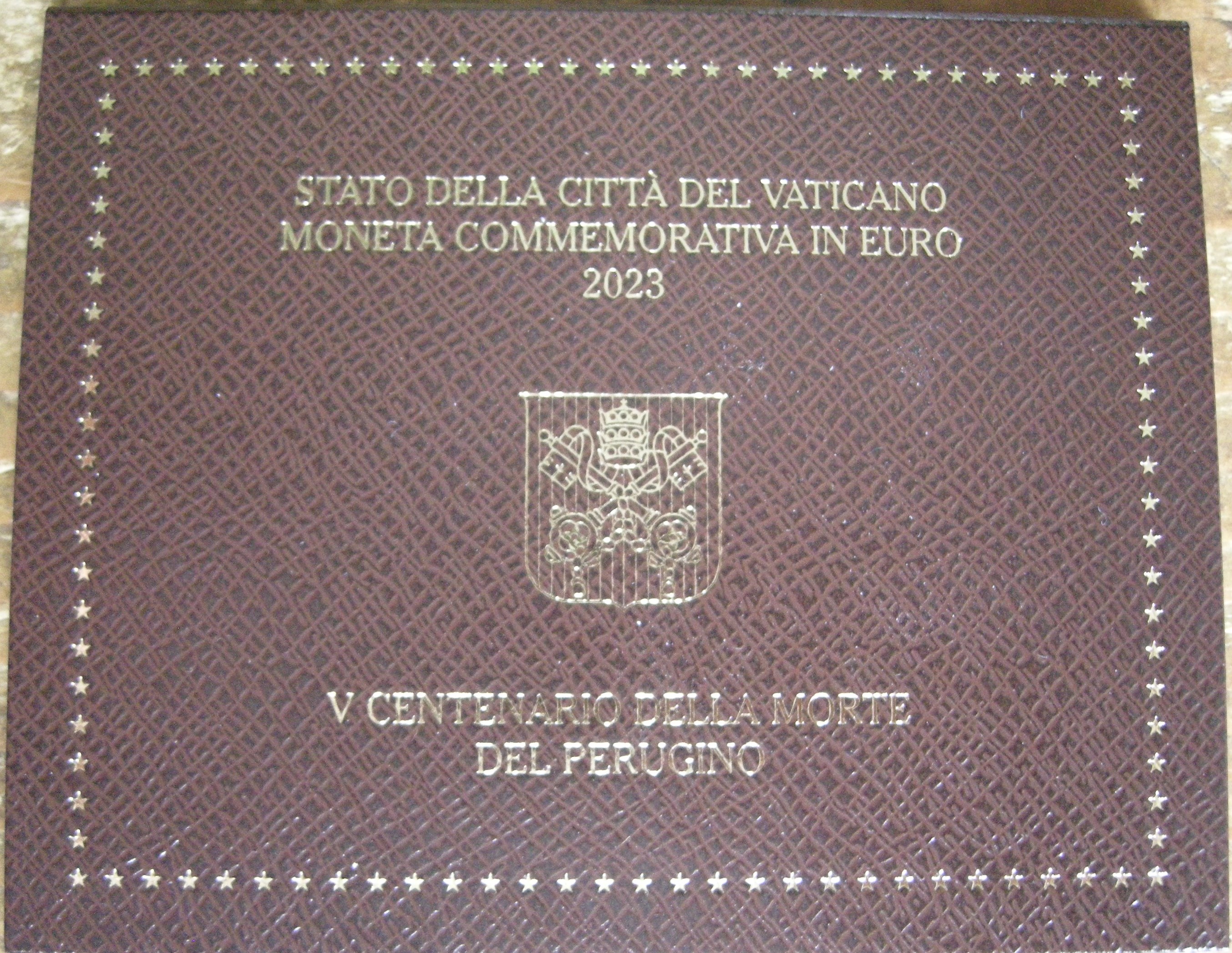 (afbeelding voor) 2 Euromunt Vaticaan 2023 Perugino in blister