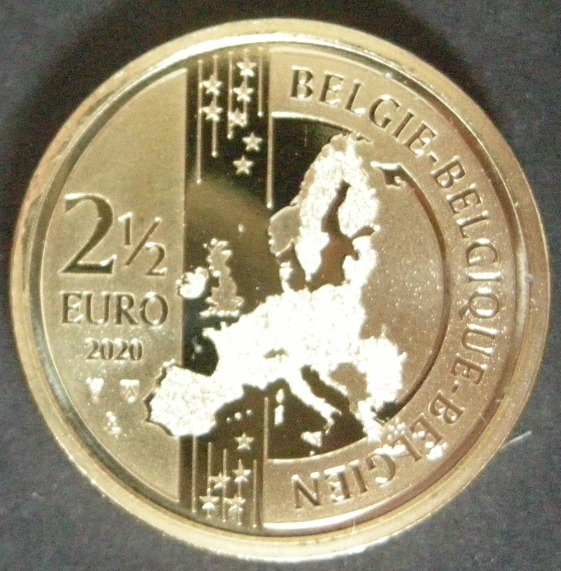 (afbeelding voor) 2,5 Euro Belgie 2020 - Uefa Euro 2020 los