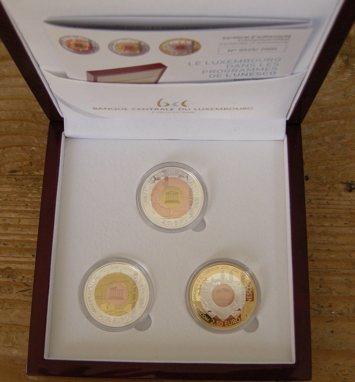 (afbeelding voor) Luxemburg 2018 2½ euro Unesco 2018-2019-2020 Proof