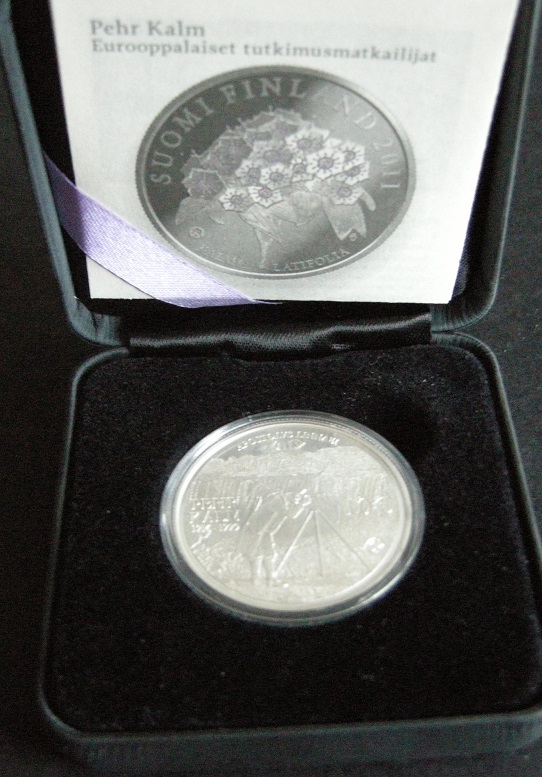 (afbeelding voor) 10 Euromunt Finland 2011 Peter Kalm PROOF in cassette