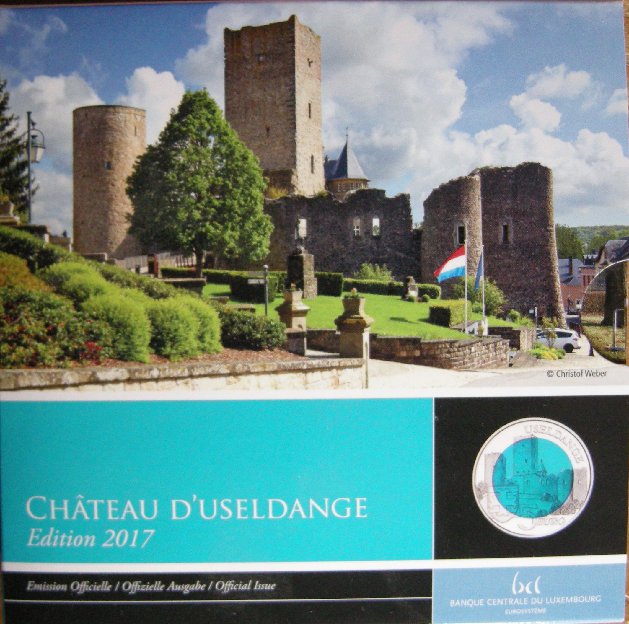 (afbeelding voor) 5 EUROMUNT D'USELDANGE PP 2017 LUXEMBURG in blister