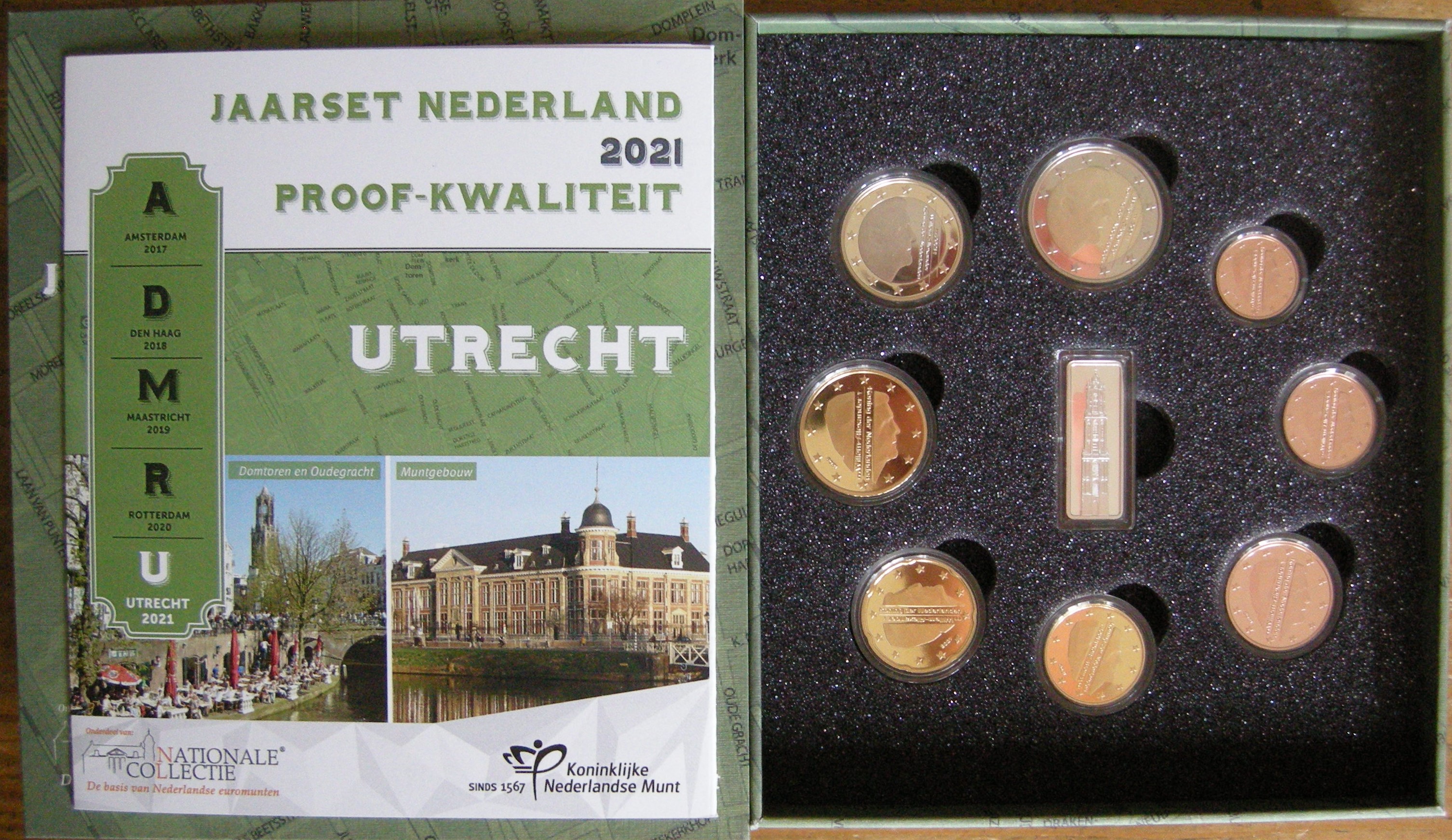 (afbeelding voor) Proofset Nederland 2021 met zilveren domtoren