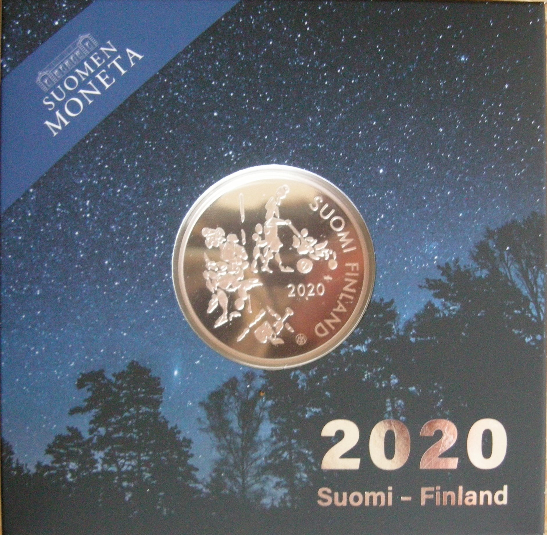 (afbeelding voor) 20 Euro Finland 2020 - 100 Jaar kinder welzijn Proof