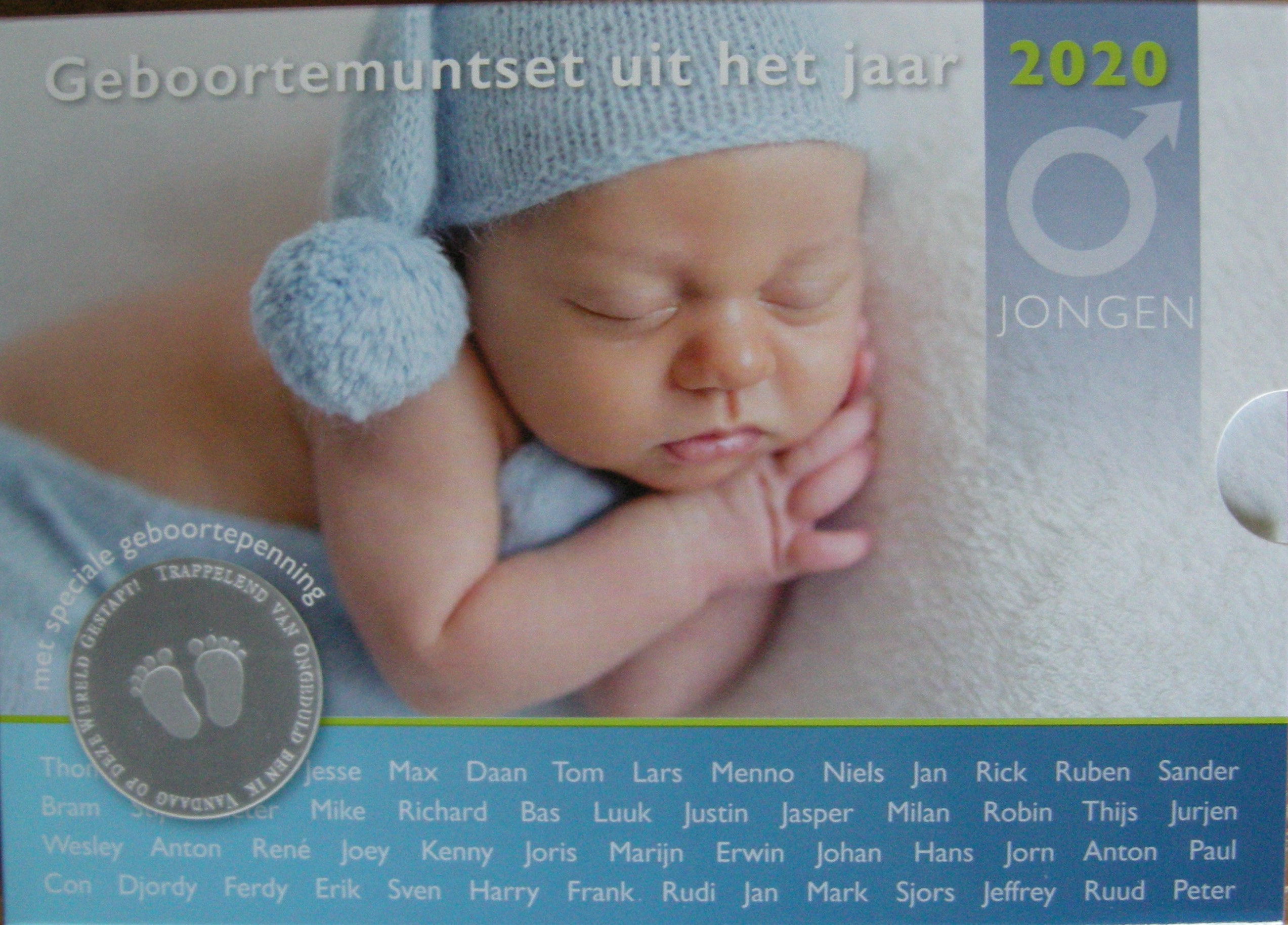 (afbeelding voor) Babyset Nederland jongen 2020 BU met penning