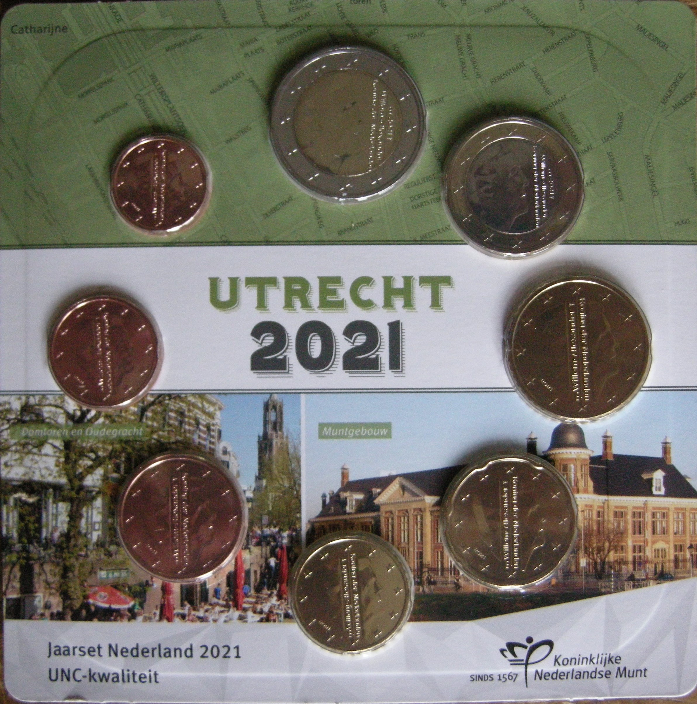 (afbeelding voor) Jaarset Nederland 2021 UNC kwaliteit