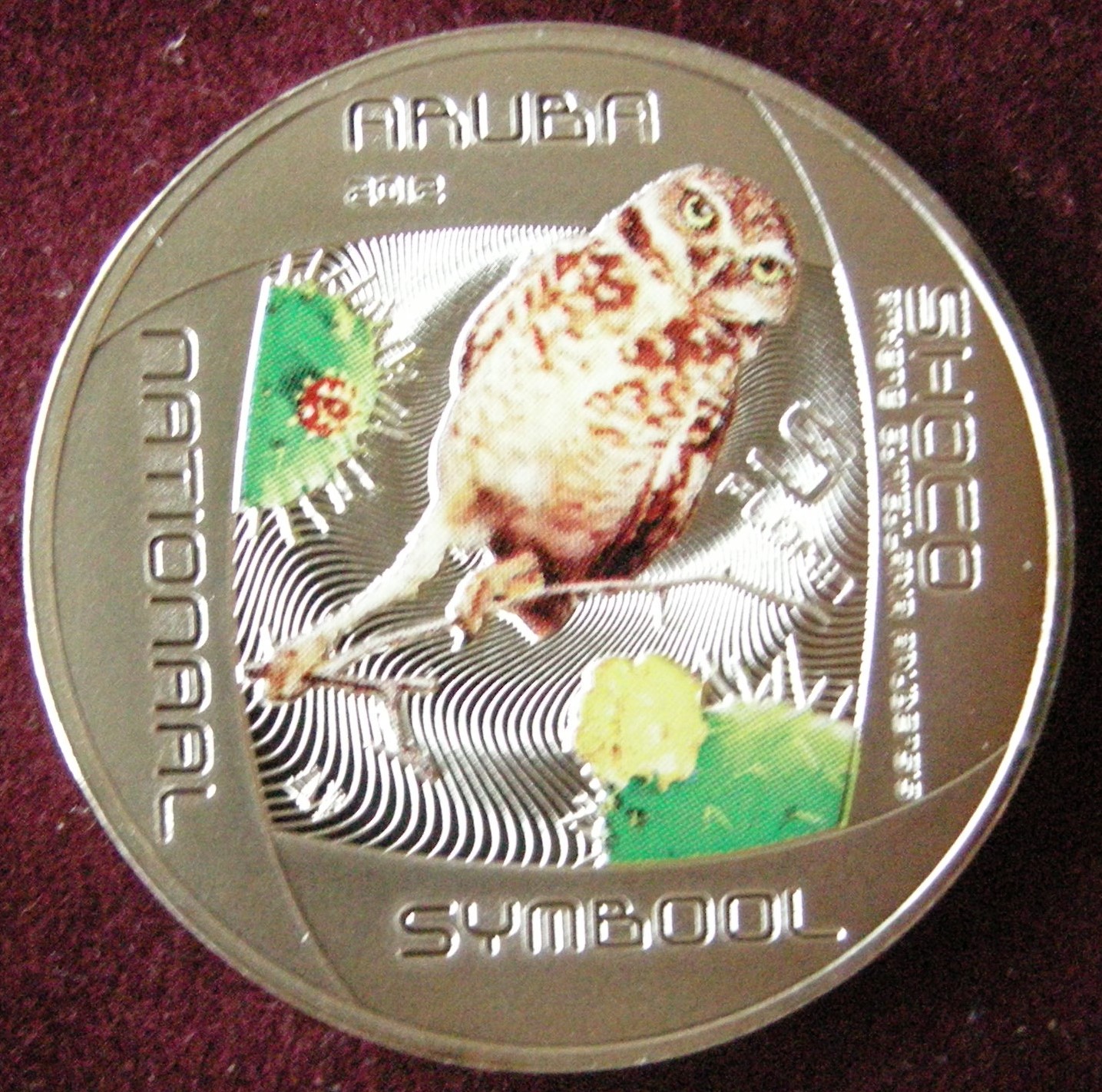 (afbeelding voor) 5 Florin 2012 Aruba SHOCO Zilver proof