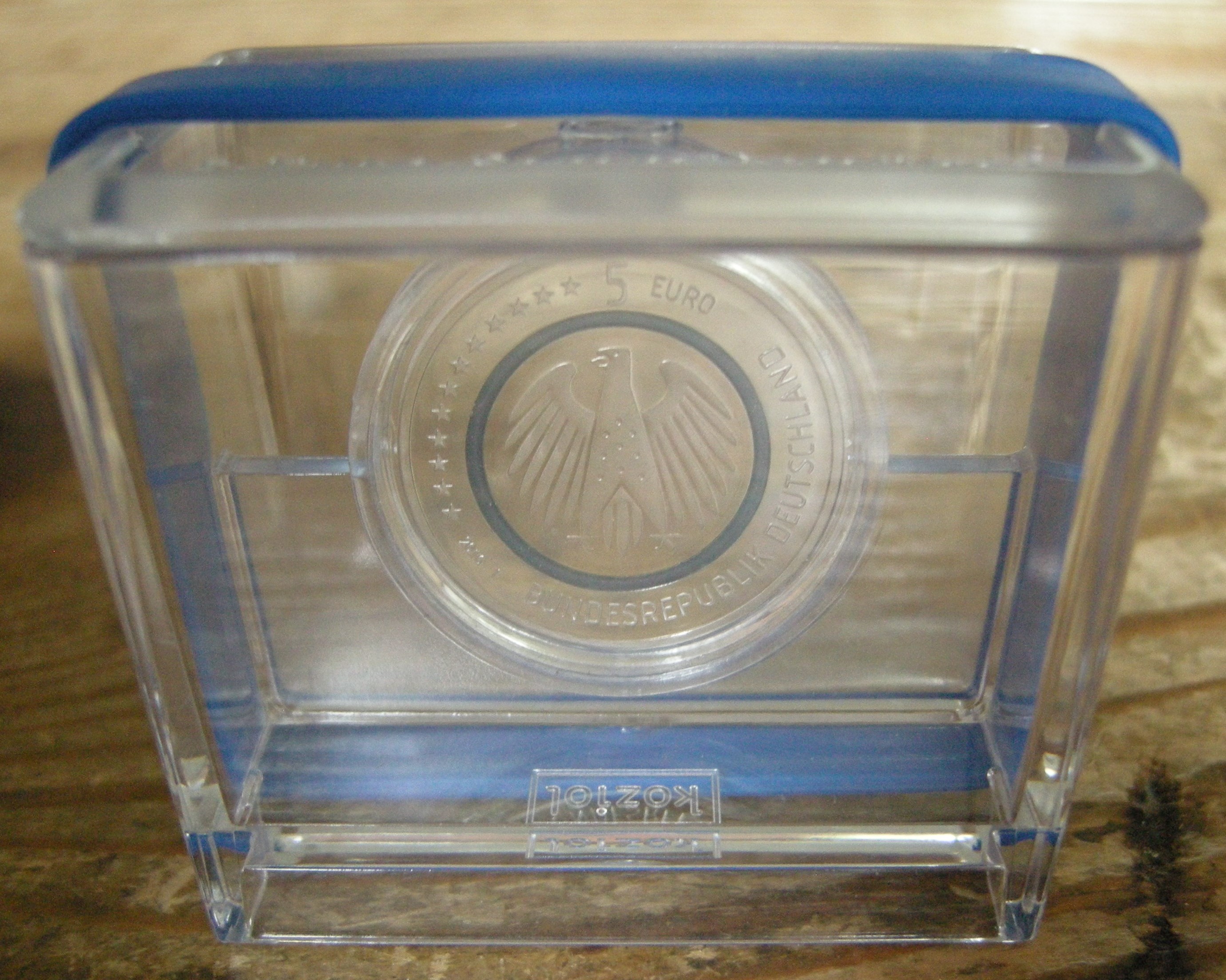 (afbeelding voor) 5 Euro Duitsland 2017 F Proof in box ( Planet Erde )