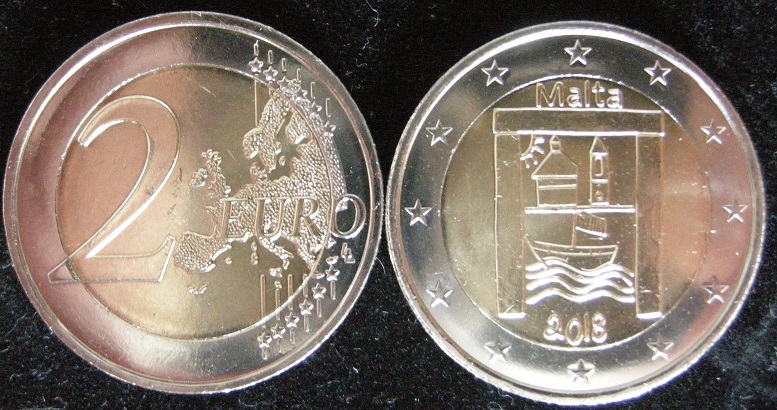 (afbeelding voor) 2 Euromunt Malta 2018- Cultural Heritage UNC