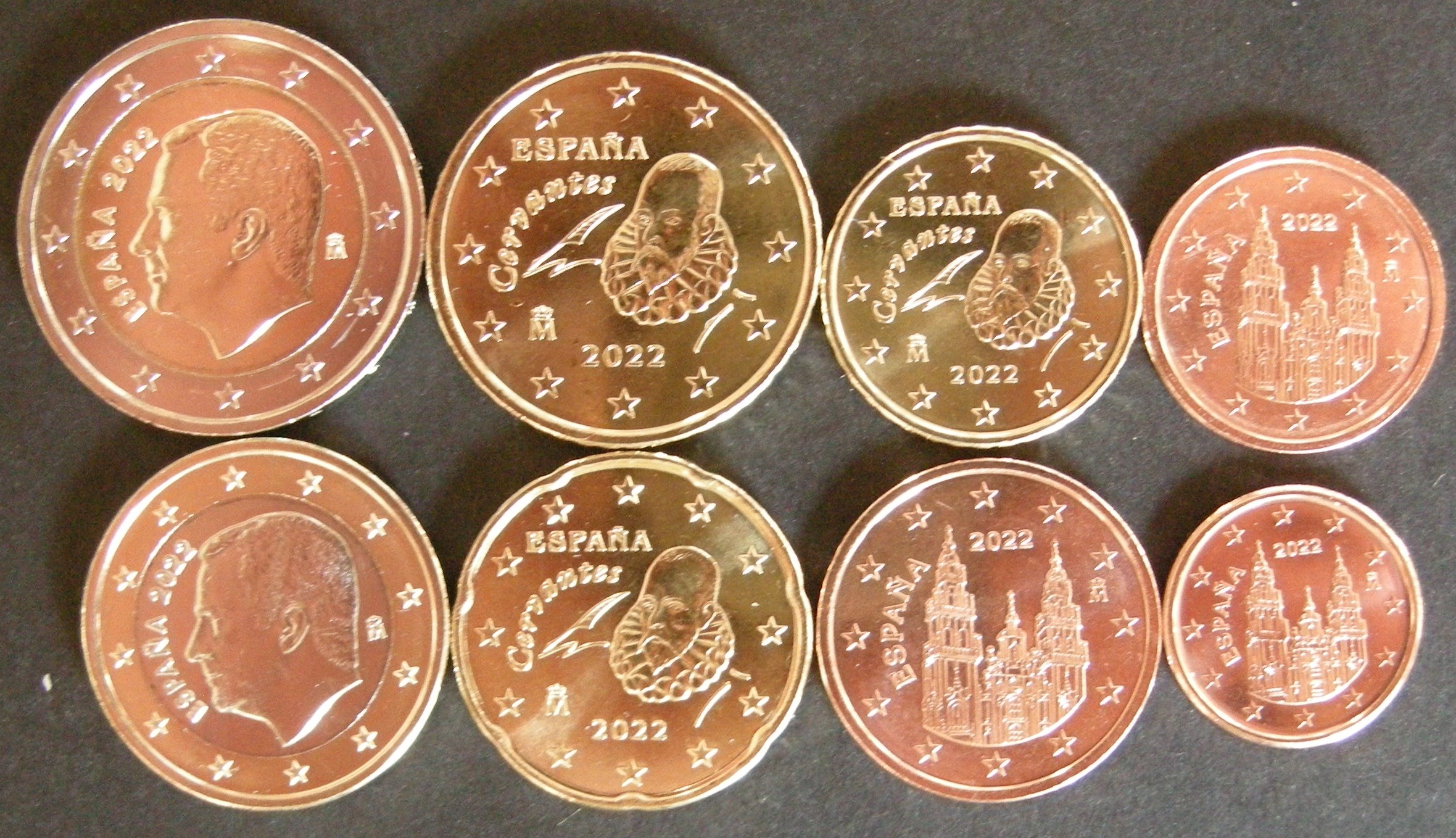 (Bild für) UNC set Spanje 2022 van 1 cent tot en met 2 euro