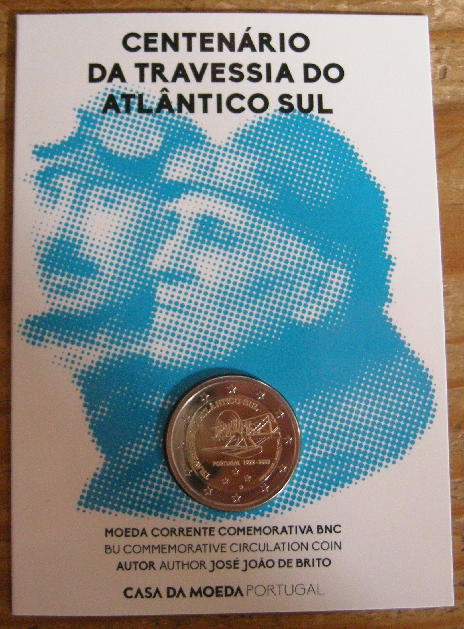 (afbeelding voor) 2 Euromunt Portugal 2022 1e oversteek Atlantische Oceaan BU