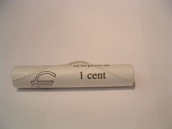 (afbeelding voor) Muntrol 1 euro cent 2005 UNC