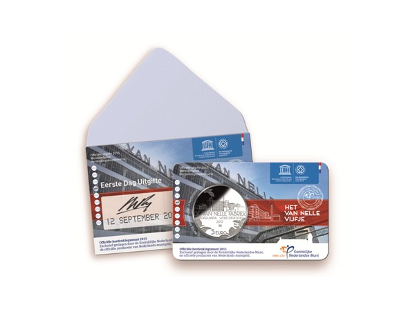 (afbeelding voor) 5 Euromunt Nederland Van Nelle vijfje 2015 in coincard
