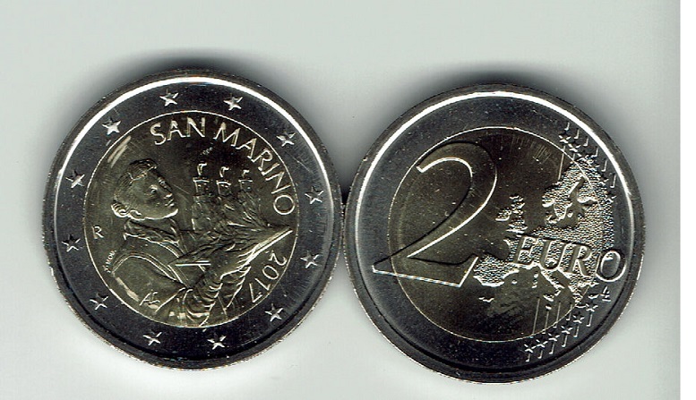 (afbeelding voor) San Marino 2 Euromunt 2017 UNC