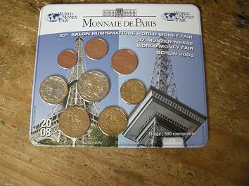 (afbeelding voor) World Money Fair set 2008 Frankrijk