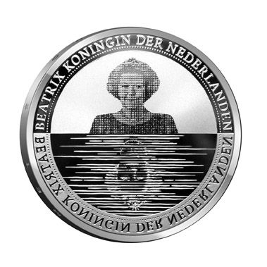 (afbeelding voor) 5 Euromunt 2010 Proof Nederland Waterland