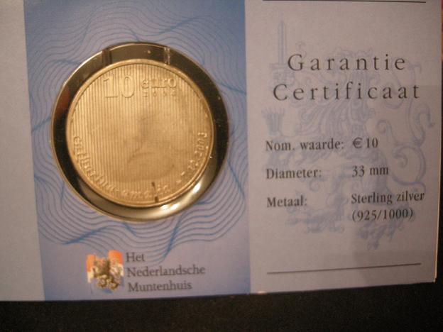 (afbeelding voor) 10 Euromunt Nederland 2004 Coincard HNM