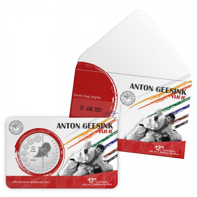 (afbeelding voor) Nederland 2021 - Anton Geesink Vijfje 1e dag uitgifte