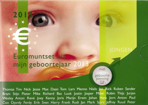 (afbeelding voor) Babyset Nederland jongen 2013 BU met penning