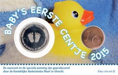 Baby coincard 1 cent 2015 Jongen (afbeelding voor) Baby coincard 1 cent 2015 Jongen
