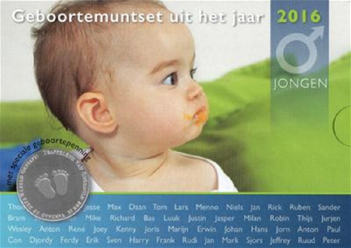 (afbeelding voor) Babyset Nederland jongen 2016 BU met penning