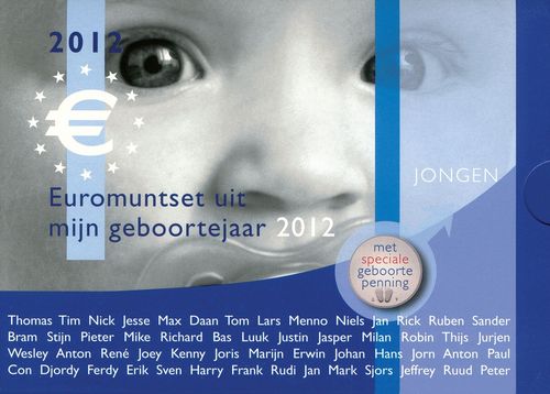 (afbeelding voor) Babyset Nederland jongen 2012 BU met penning