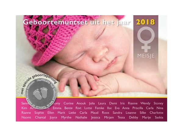 (afbeelding voor) Babyset Nederland meisje 2018 BU met penning