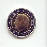 (afbeelding voor) 2 Euromunt België 1999 UNC