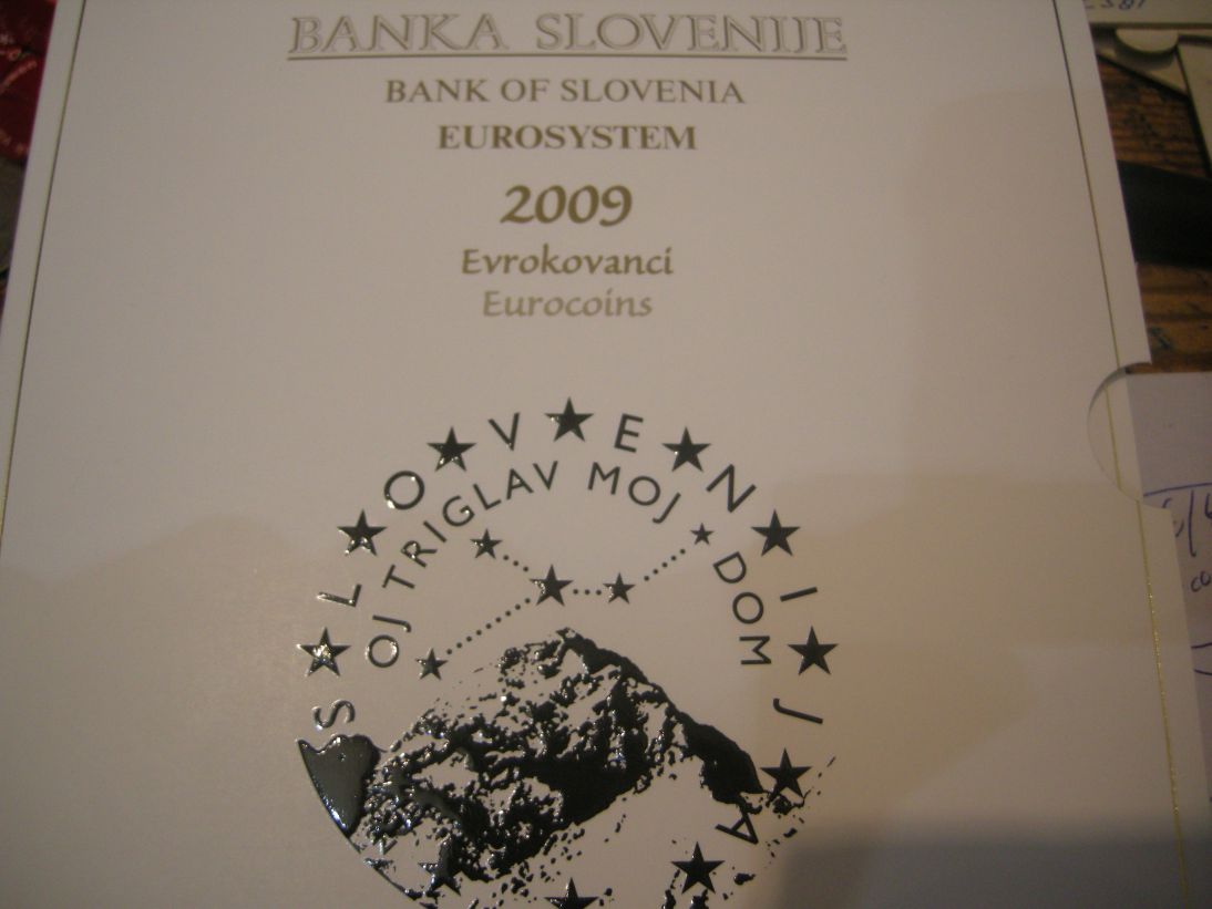 (afbeelding voor) BU set Slovenië 2009 met extra de 3 euromunt